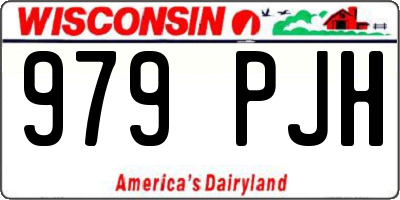 WI license plate 979PJH