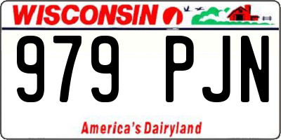 WI license plate 979PJN