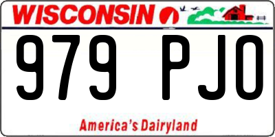 WI license plate 979PJO