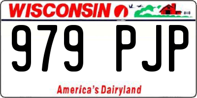 WI license plate 979PJP