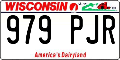 WI license plate 979PJR