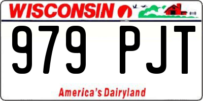 WI license plate 979PJT