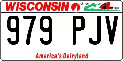 WI license plate 979PJV