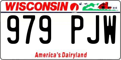 WI license plate 979PJW