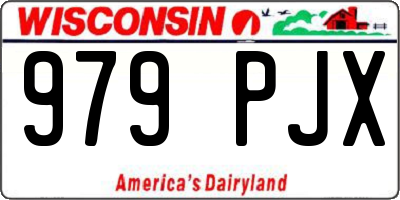 WI license plate 979PJX