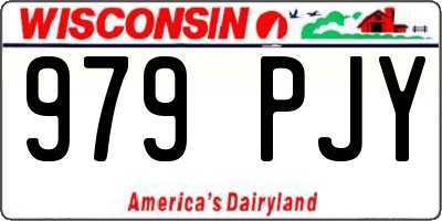 WI license plate 979PJY