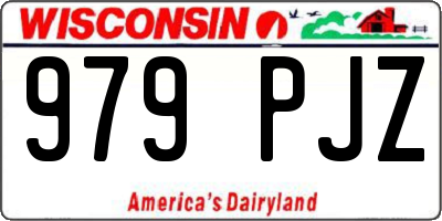 WI license plate 979PJZ