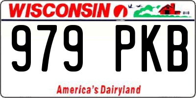 WI license plate 979PKB