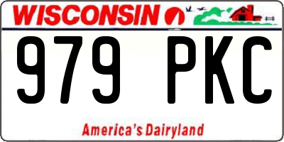 WI license plate 979PKC