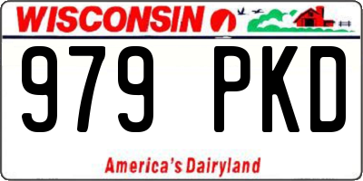 WI license plate 979PKD