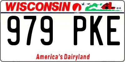 WI license plate 979PKE