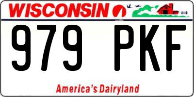WI license plate 979PKF