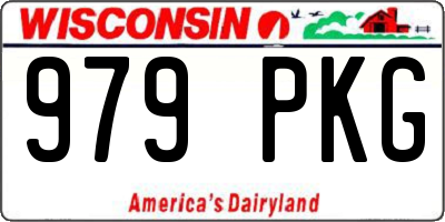 WI license plate 979PKG