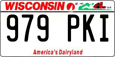 WI license plate 979PKI