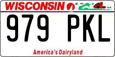 WI license plate 979PKL
