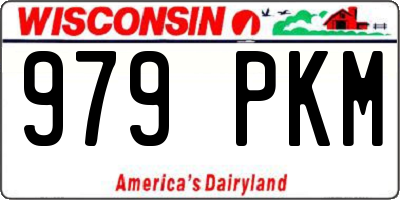 WI license plate 979PKM