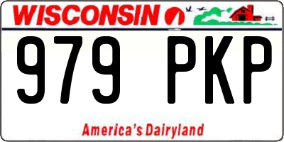 WI license plate 979PKP