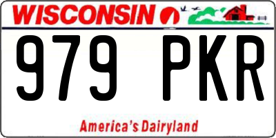 WI license plate 979PKR