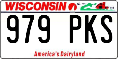 WI license plate 979PKS