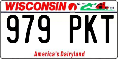 WI license plate 979PKT