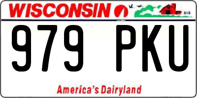 WI license plate 979PKU