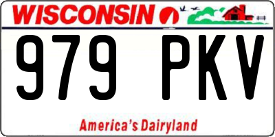 WI license plate 979PKV
