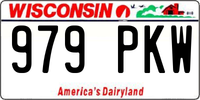 WI license plate 979PKW