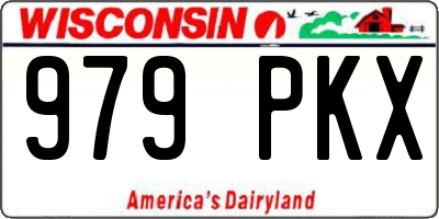 WI license plate 979PKX