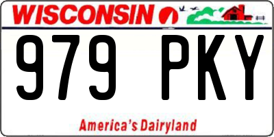 WI license plate 979PKY