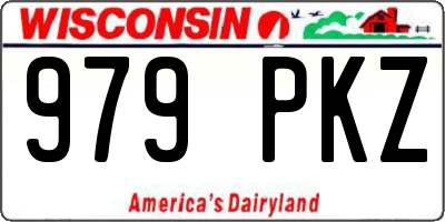 WI license plate 979PKZ
