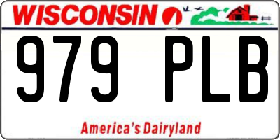 WI license plate 979PLB
