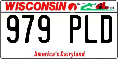 WI license plate 979PLD