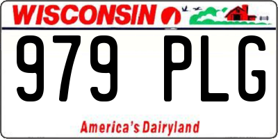 WI license plate 979PLG