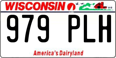 WI license plate 979PLH