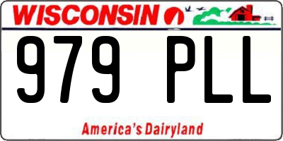 WI license plate 979PLL