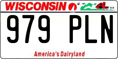 WI license plate 979PLN