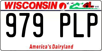 WI license plate 979PLP