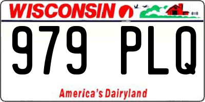 WI license plate 979PLQ