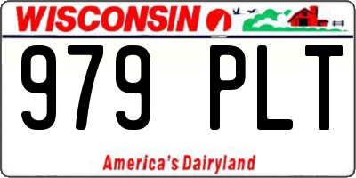 WI license plate 979PLT