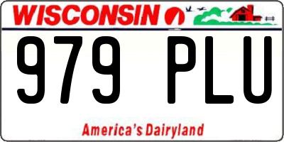 WI license plate 979PLU