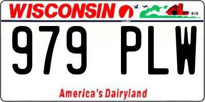 WI license plate 979PLW