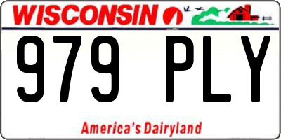 WI license plate 979PLY