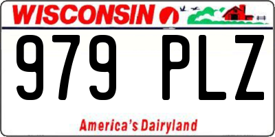 WI license plate 979PLZ