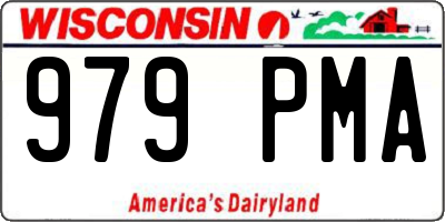 WI license plate 979PMA