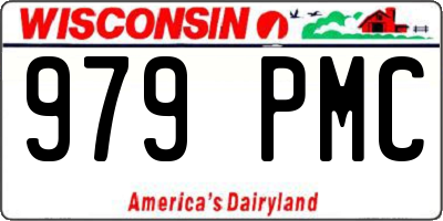 WI license plate 979PMC