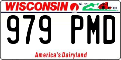 WI license plate 979PMD