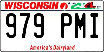 WI license plate 979PMI