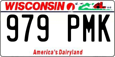 WI license plate 979PMK