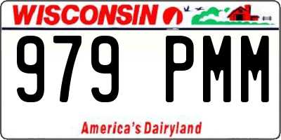 WI license plate 979PMM