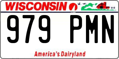 WI license plate 979PMN